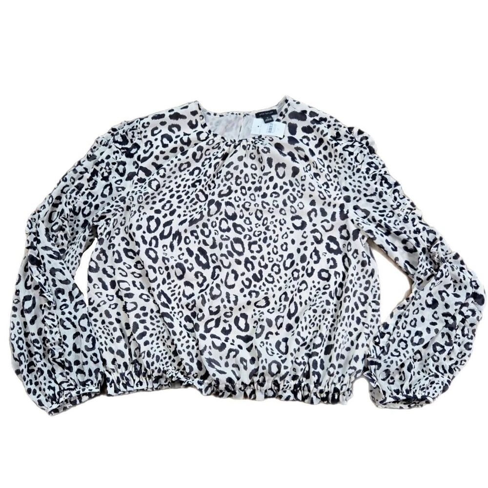 NWT Ann Taylor Leopard Print Top